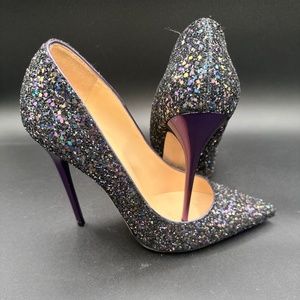 Jimmy Choo glitter heels